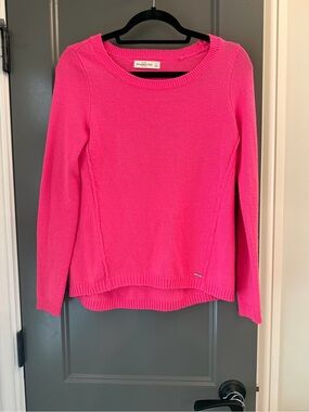 Abercrombie & Fitch Hot Pink neon Crewneck Sweater S